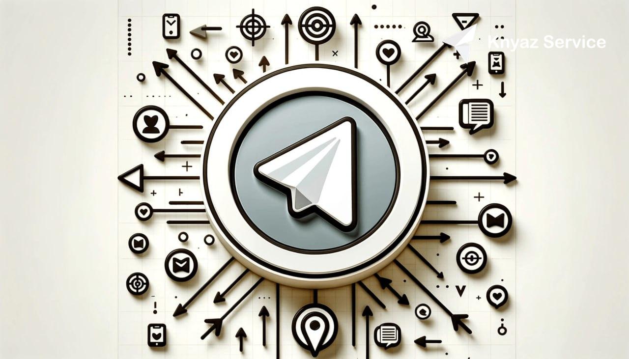 Иконка Telegram с целевой мишенью